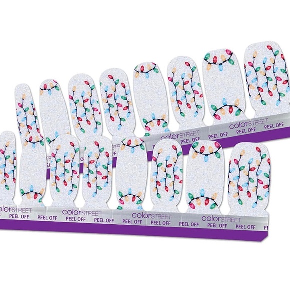Color Street Holiday Nail Polish Strips - “Light The Night” RETIRED - Picture 3 of 5